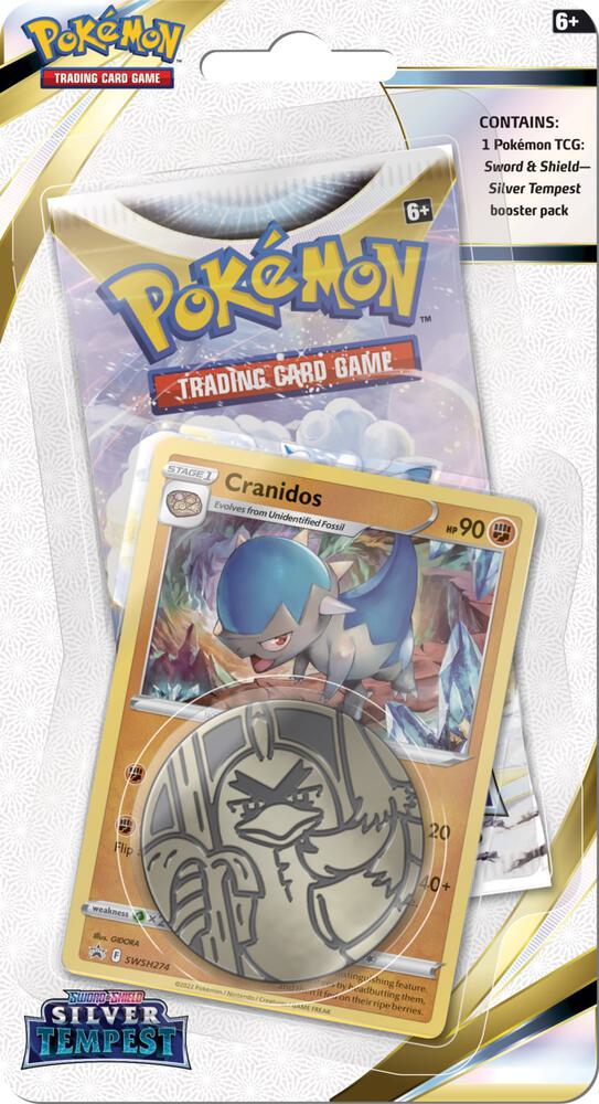 Pokemon TCG - Silver Tempest Single Pack Blister (Cranidos)