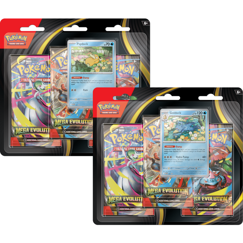 Pokemon TCG - Mega Evolution 3-Pack Blister (Random Promo)