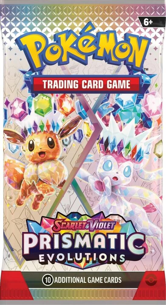 Pokemon TCG - Prismatic Evolutions Single Booster Pack (Random Artwork)