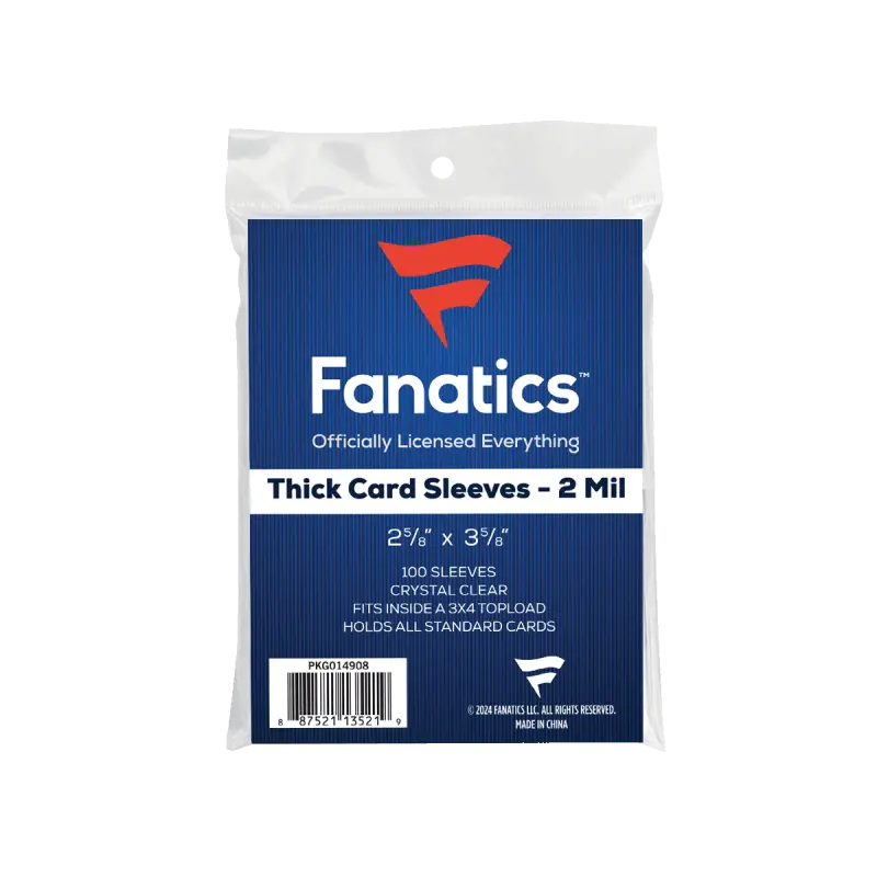 Fanatics Thick Card Sleeves - 2 Mil (Pack of 100)