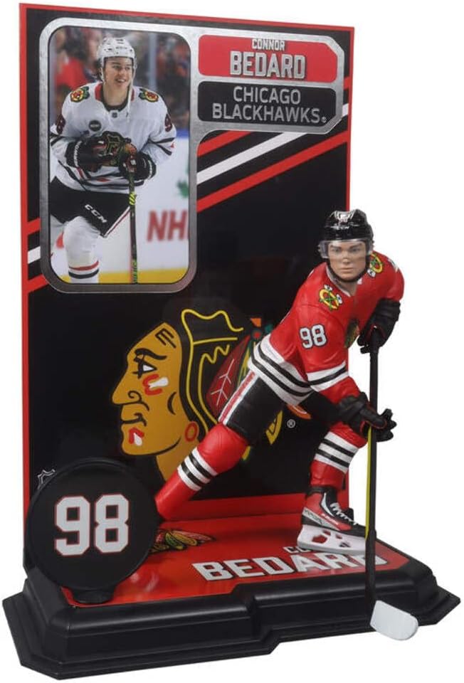 Figurine n° 15 de la série Legacy de la LNH de McFarlane's SportsPicks des Blackhawks de Chicago (Rouge)