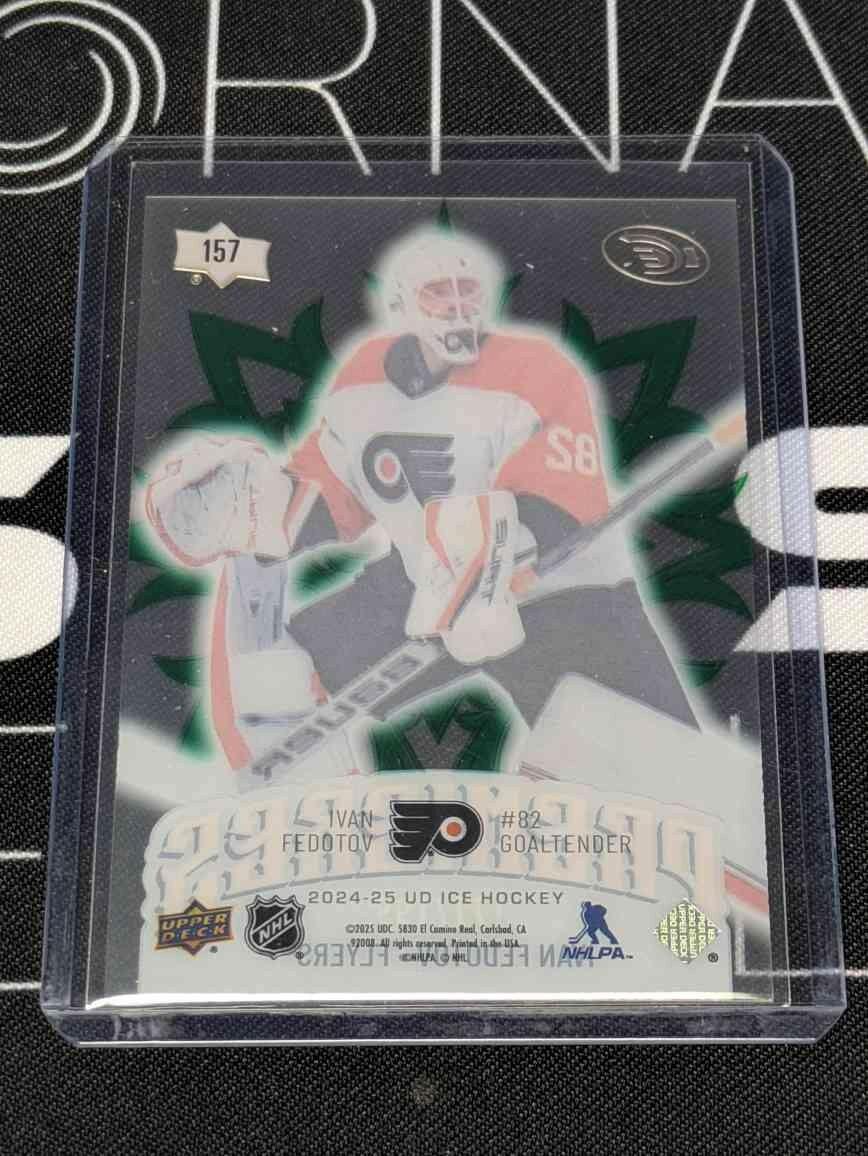 2024-25 UD ICE HOCKEY PREMIERES ACETATE GREEN /199 RC IVAN FEDOTOV