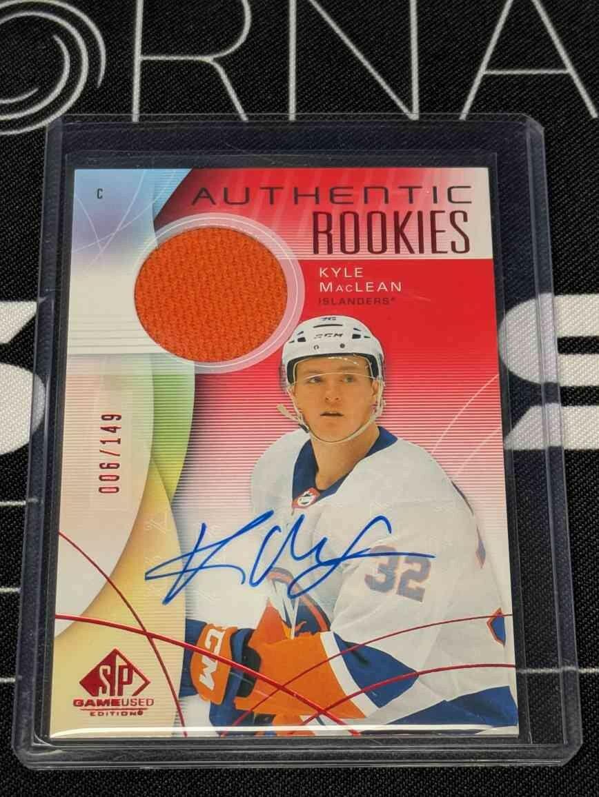 2024-25 SP Game Used Authentic Rookies Red Auto Jersey #260 -KYLE MACLEAN /35