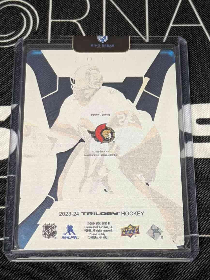 2023-24 Trilogy Plexi Leevi Merilainen #RP-23 Rookie Premieres