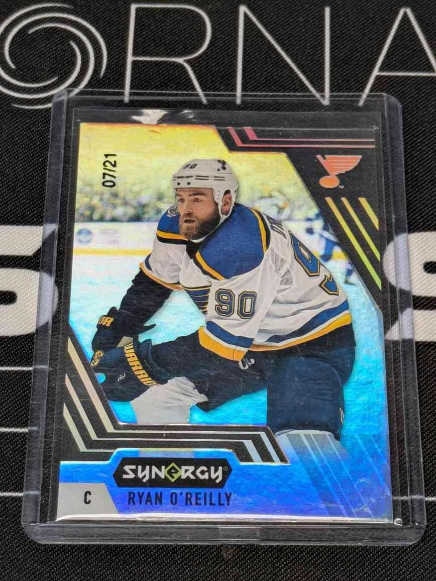 RYAN O'REILLY 2020-21 UPPER DECK SYNERGY PURPLE /21 #7 BLUES