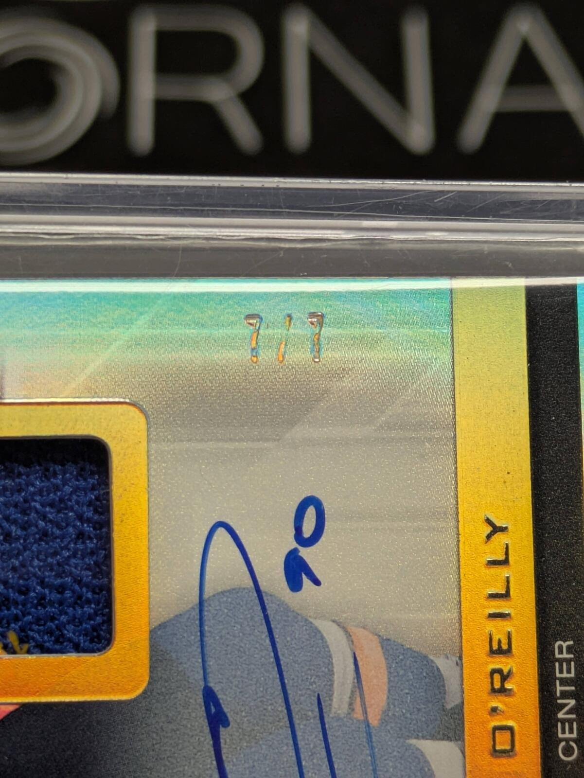 2021-22 Upper Deck Stature Gravitas Ryan O'Reilly Patch Auto 7/7 #G-10