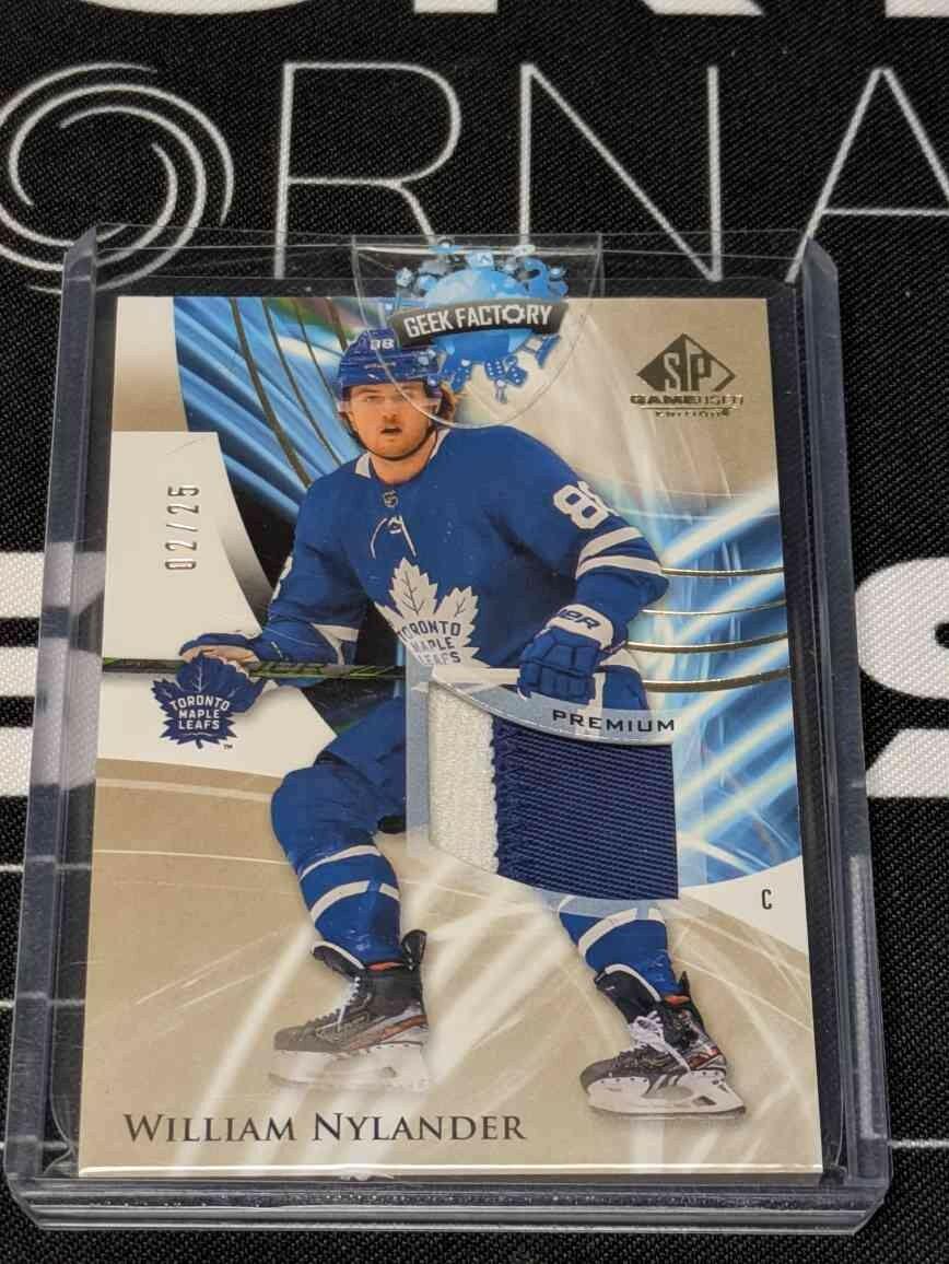 2020-21 UD SP Game Used WILLIAM NYLANDER Gold Premium Patch /25 #78