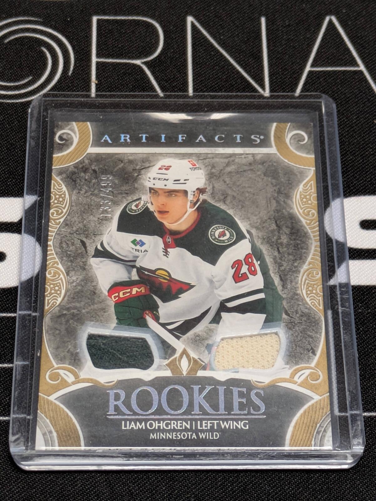 Liam Ohgren ROOKIES GOLD MATERIALS #194 /499 Artifacts 2024-25