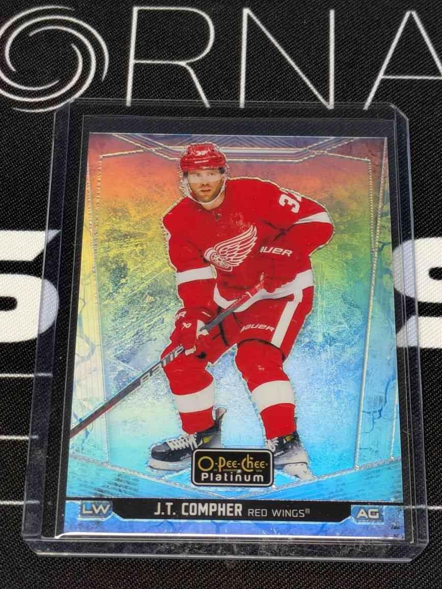 2024-25 O-Pee-Chee Platinum Arctic Freeze #197 J.T. Compher - Red Wings /99