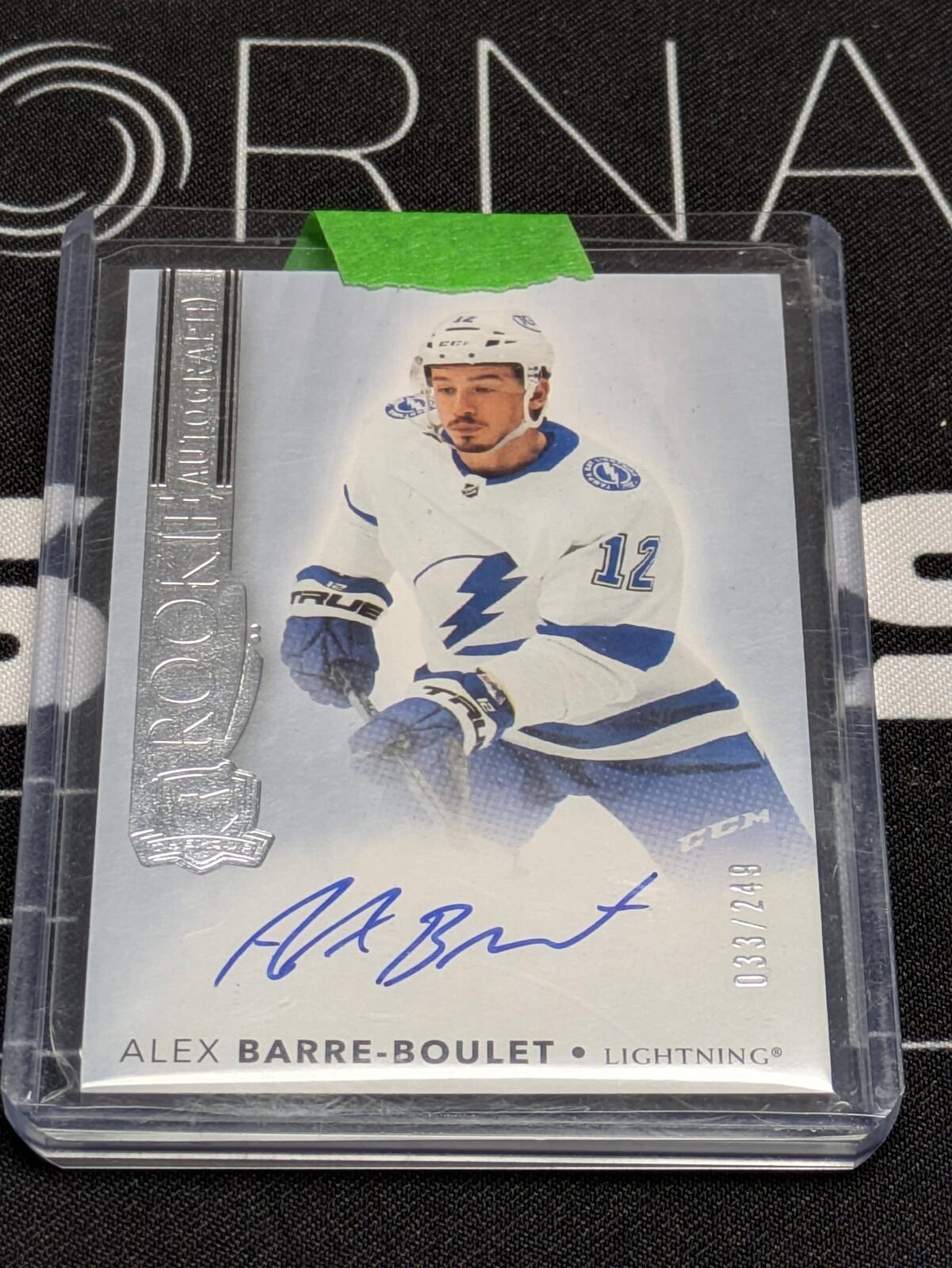 2021-22 Upper Deck The Cup Rookie Auto Alex Barre-Boulet /249 #151 Tampa Bay