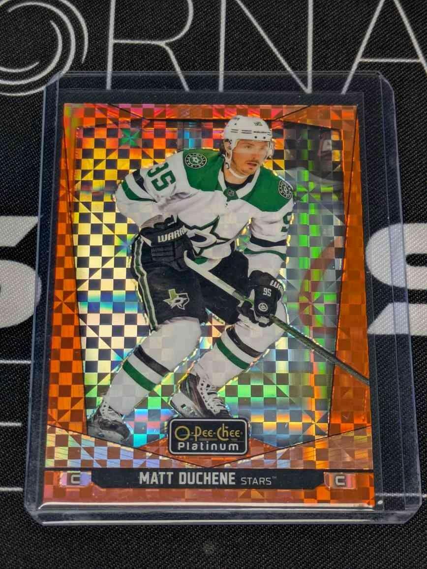 Matt Duchene 2024-25 O-Pee-Chee Platinum Orange Checkers /25 #160 Dallas Stars