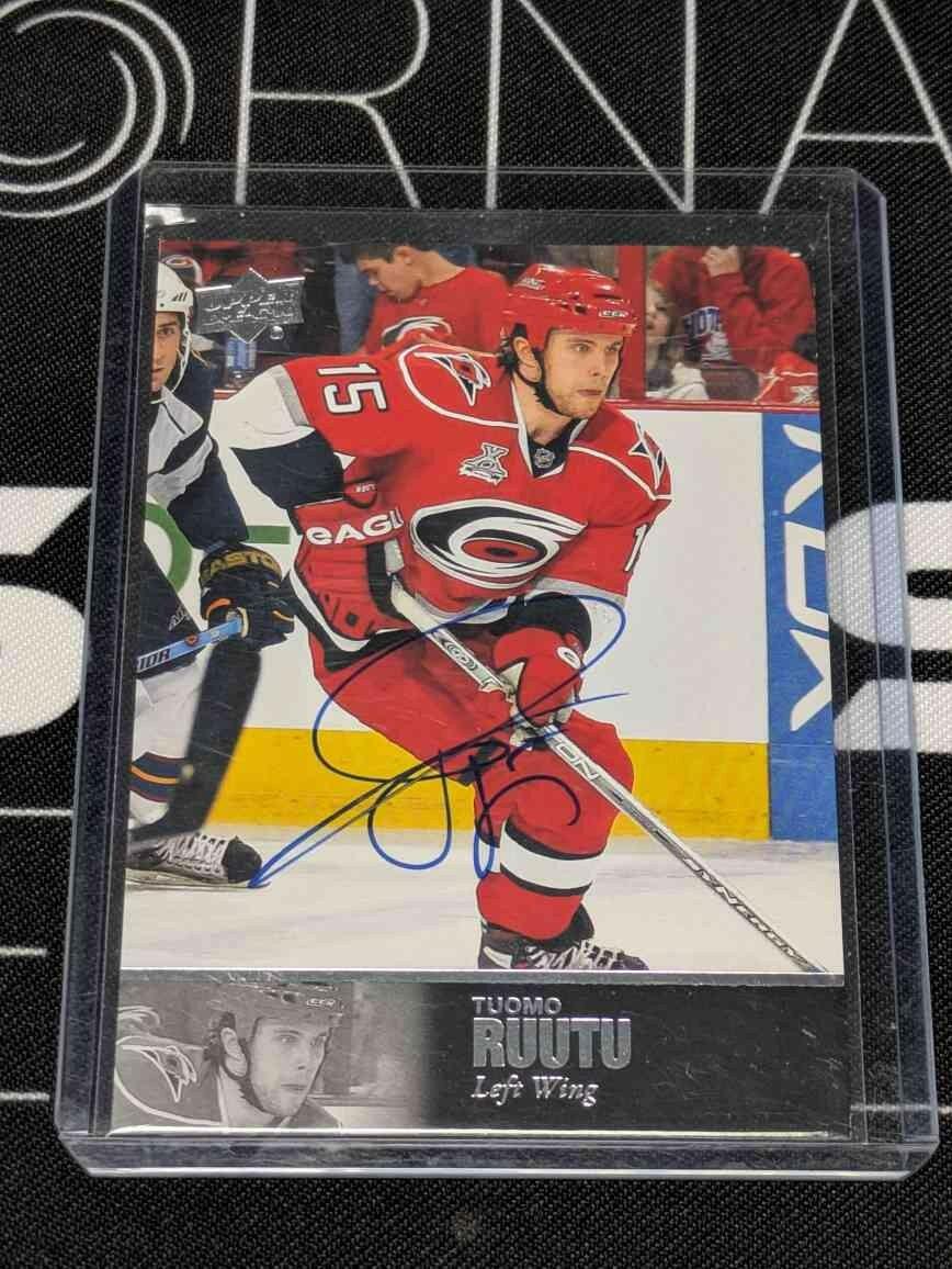 2020-21 SP Signature Edition Tuomo Ruutu #AL-253 Hurricanes '97 Legends Auto
