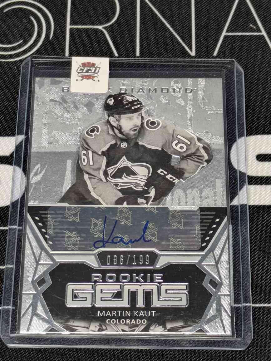 2020-21 Upper Deck Black Diamond Rookie Gems Martin Kaut RG-MK /199 RC AUTO