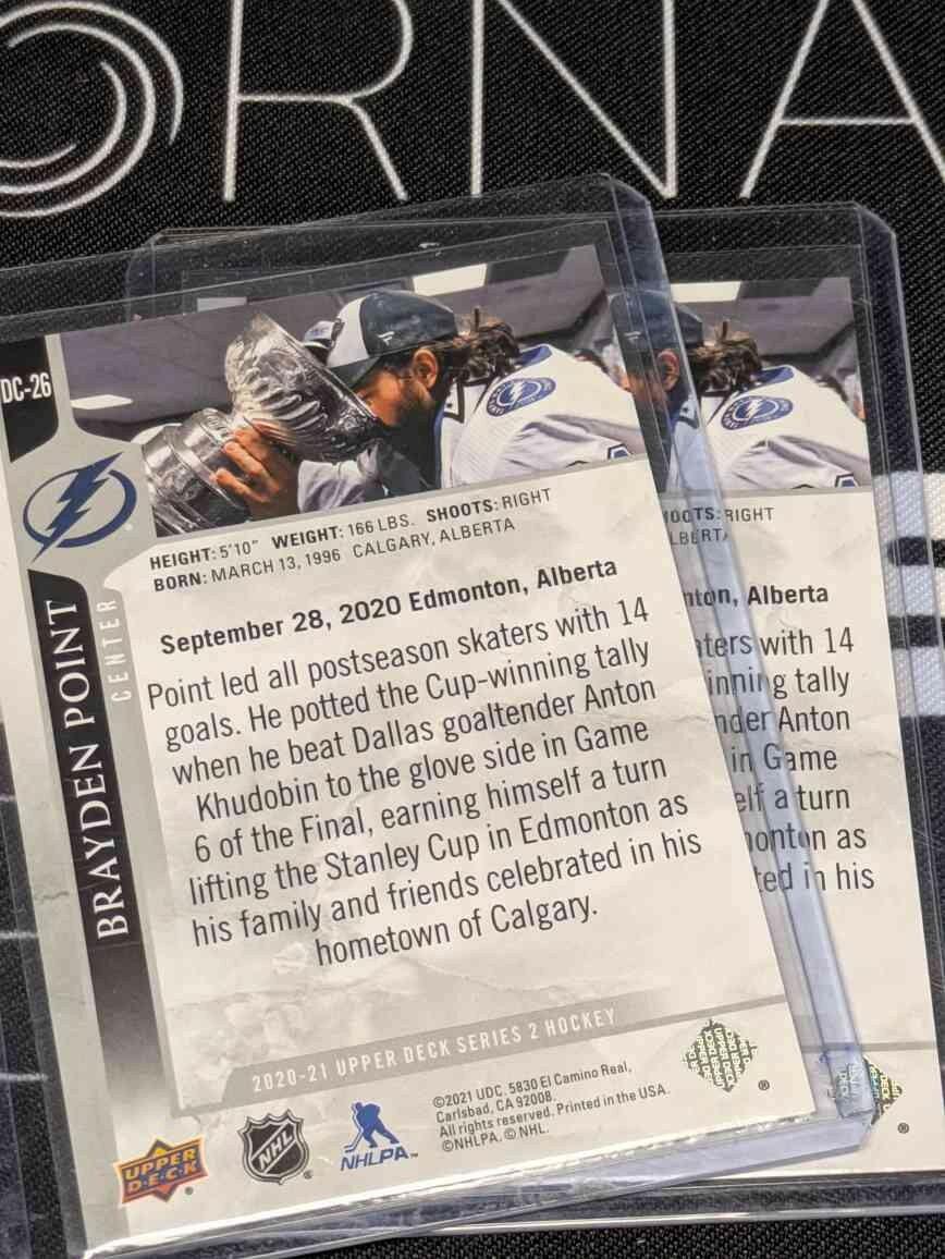 2020-21 Upper Deck Series 2 Day With The Cup #DC26 Brayden Point