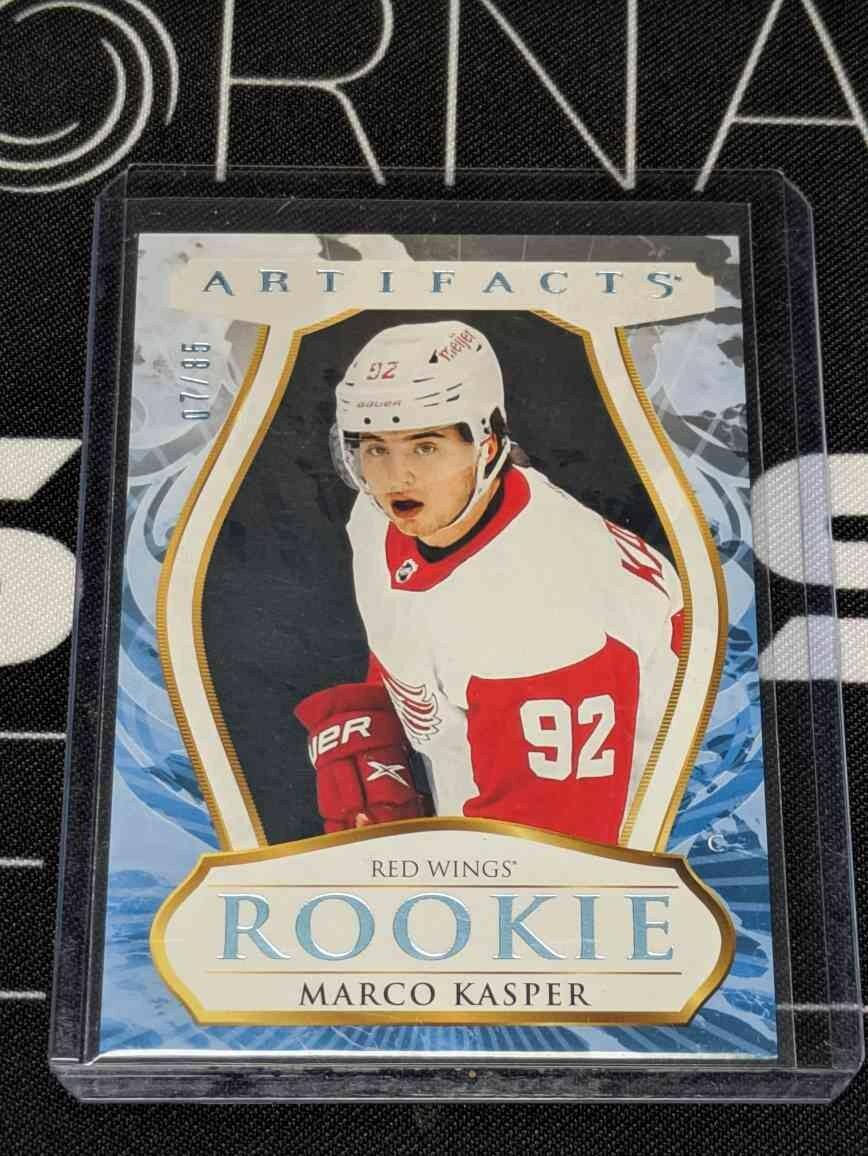 2023-24 Upper Deck Artifacts Saphire Marco Kasper Rookie /85 RC Detroit Redwings