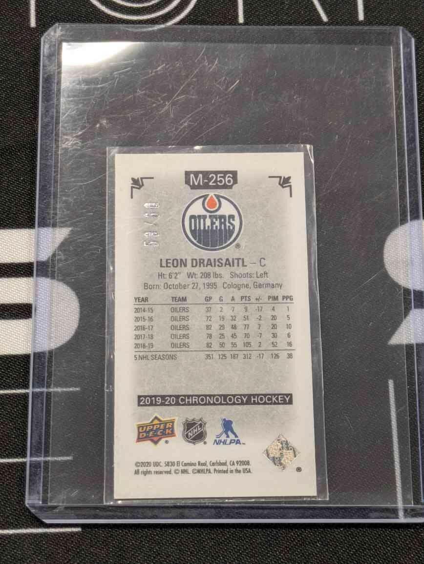 2019-20 UPPER DECK CHRONOLOGY MINI /60 LEON DRAISAITL #M-256 EDMONTON OILERS