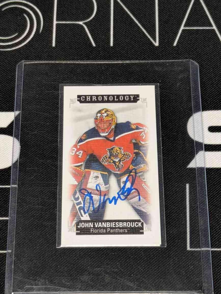 2018-19 UD Chronology Time Capsules Canvas Mini Auto /30 - John Vanbiesbrouck