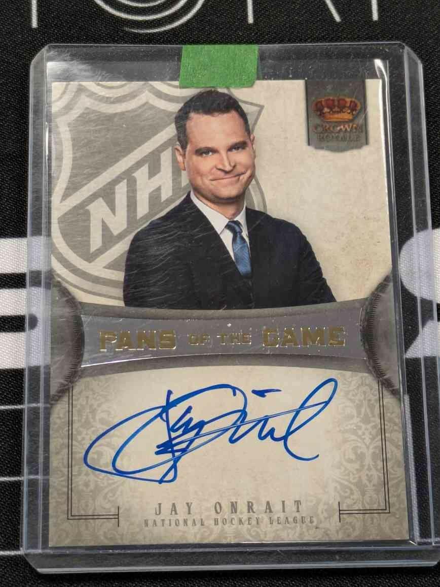 2013-14 Panini Crown Royale Fans of the Game Auto Jay Onrait #FG-JO NHL