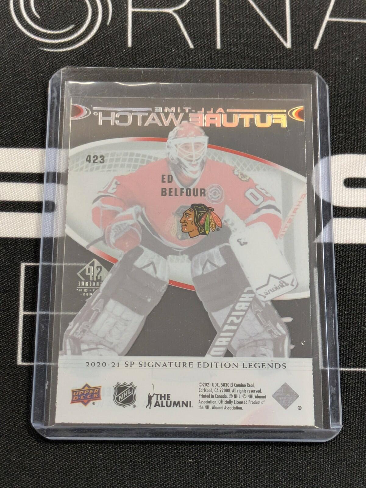 2020-21 SP Signature Legends All-Time Future Watch Clear Cut Acetate Ed Belfour