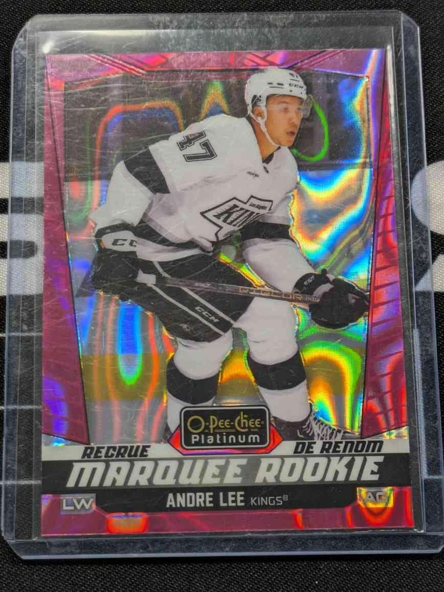 2024-25 OPC O-Pee-Chee Marquee Rookie Platinum Pink Magma Andre Lee RC #279
