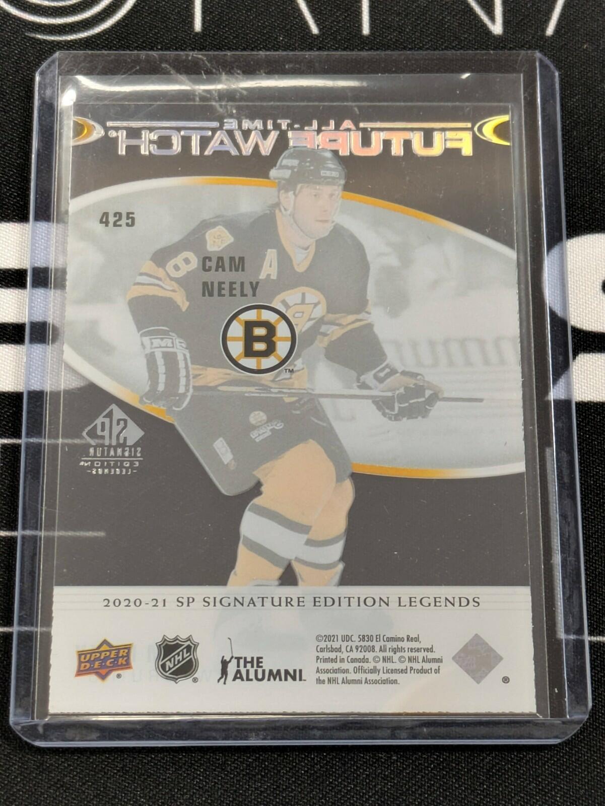 CAM NEELY 2020-21 SP SIGNATURE LEGENDS ALL-TIME FUTURE WATCH CLEAR CUT ACETATE