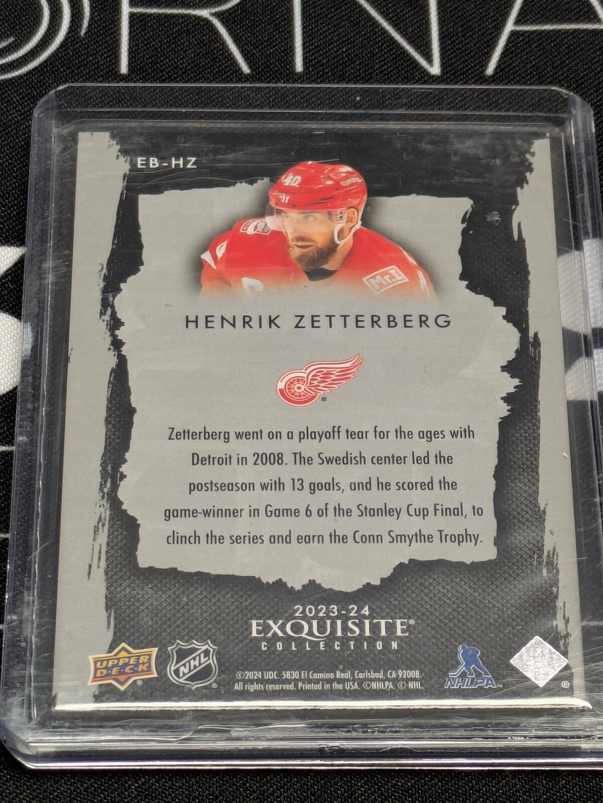 2023-24 The Cup HENRIK ZETTERBERG - Exquisite Collection (Legends) BLACK /99