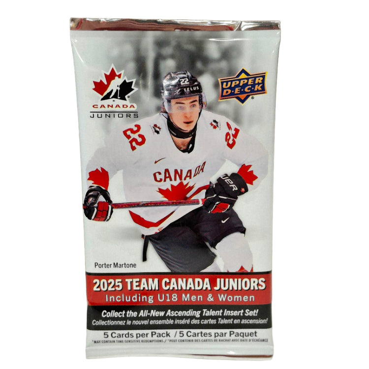 2025 Upper Deck Team Canada Hockey Juniors Retail pack