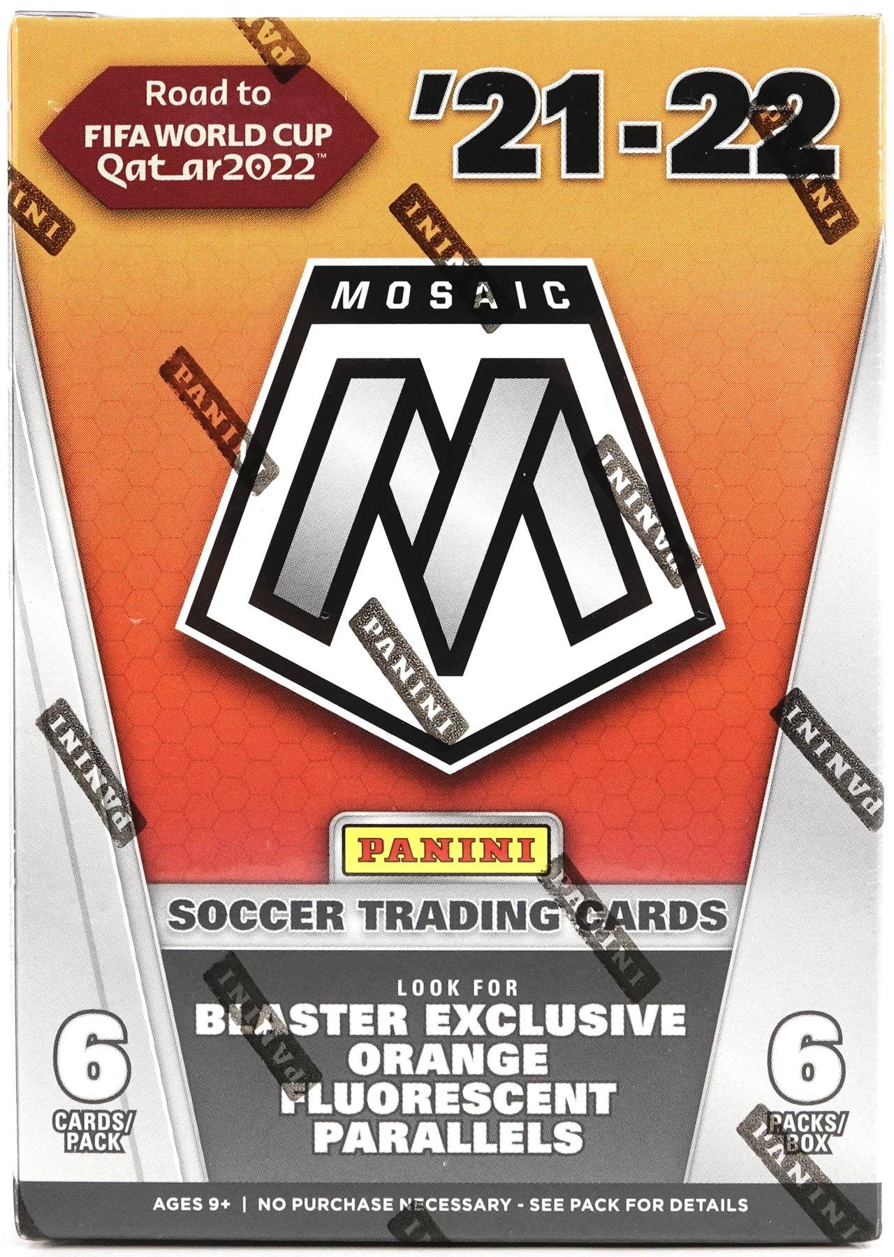 2021-22 Panini Mosaic Soccer Road to Qatar World Cup 2022 Blaster Box