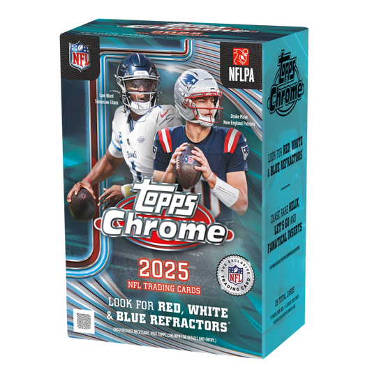 2025 Topps Chrome Football Blaster Box