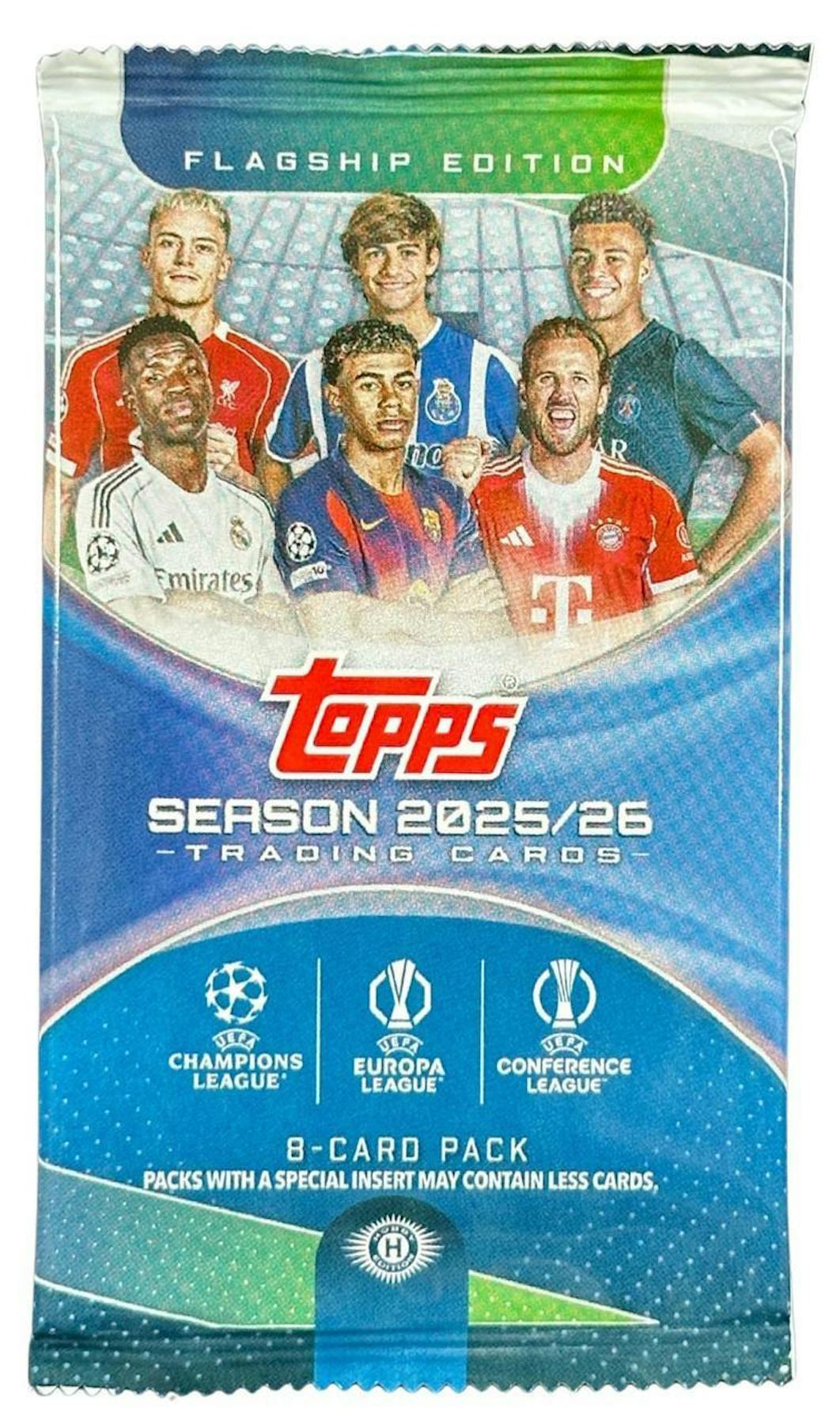 2025/26 Topps UEFA Club Competitions Soccer Hobby Pack