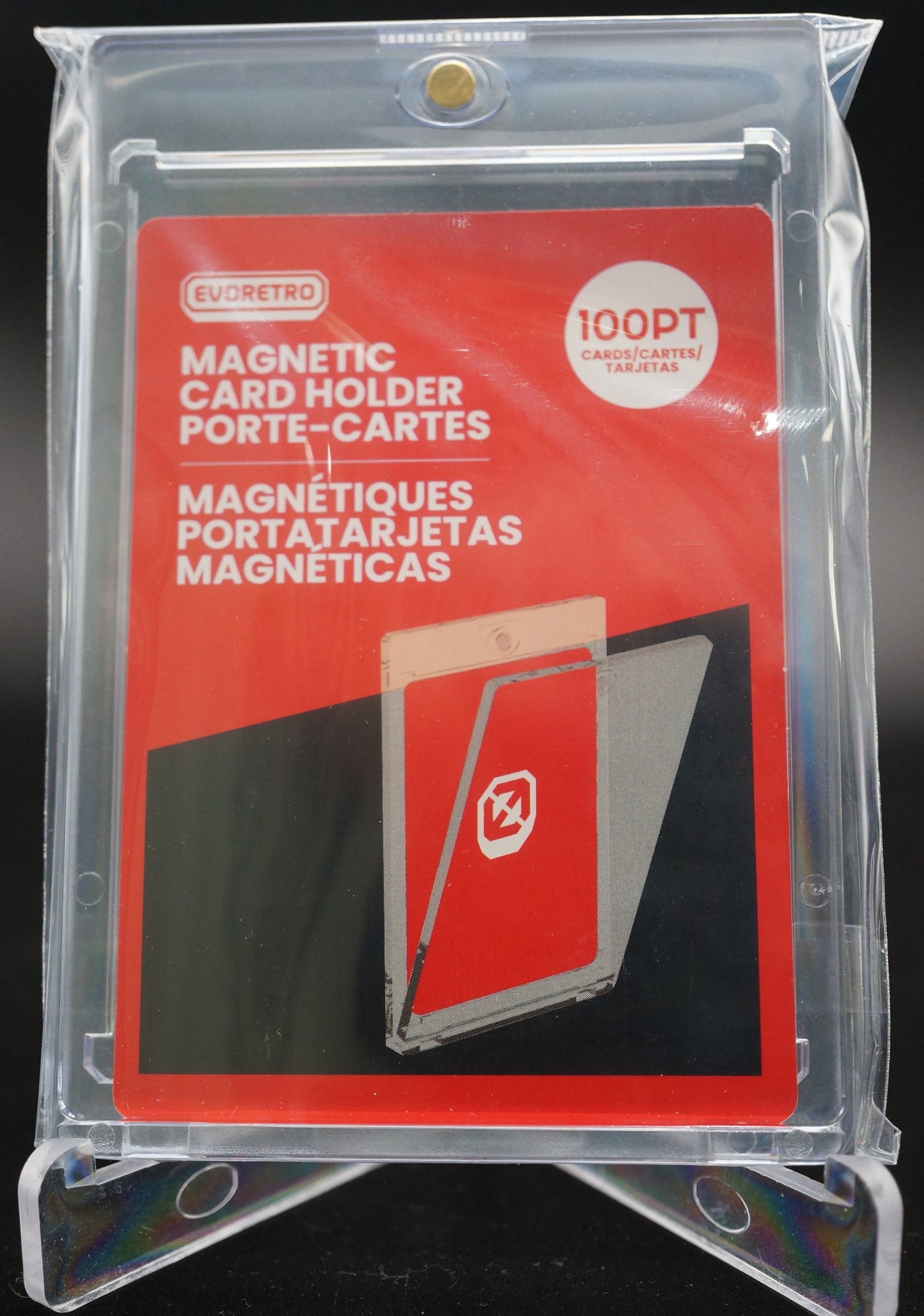 EvoRetro Magnetic Card Holder 100pt | Premium Trading Card Protection