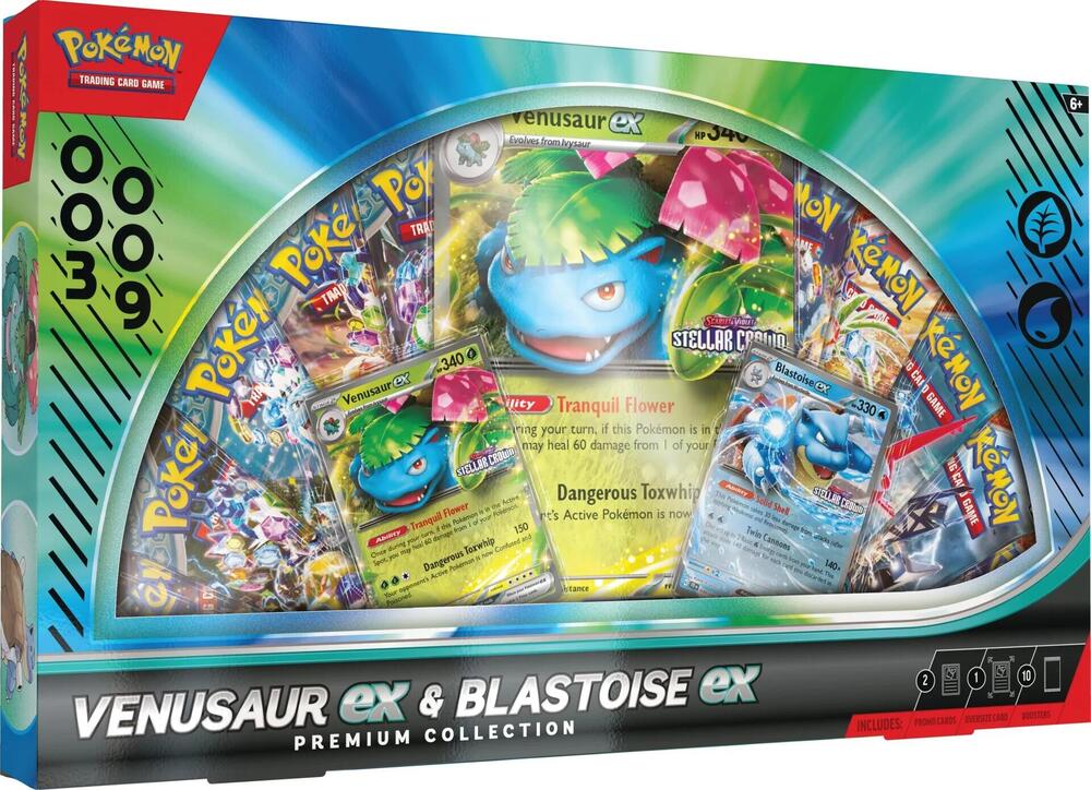Pokemon TCG - Venusaur EX & Blastoise EX Premium Collection