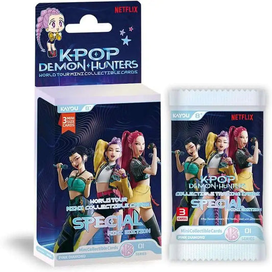 Kayou KPOP Demon Hunters Series 1 Pink Diamond Special Mini Edition Trading Card Pack
