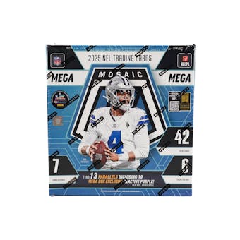 2025 Panini Mosaic Football Mega Reative Purple