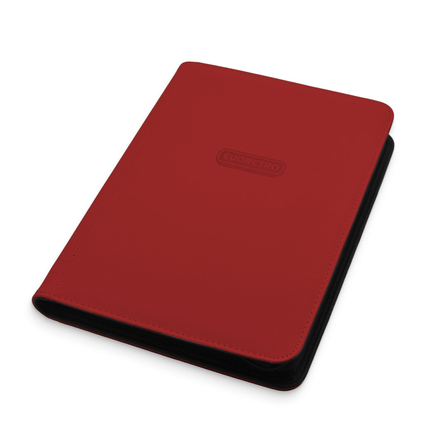 EvoRetro 9-Pocket Card Binder w/zip Red