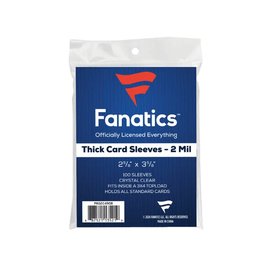 Fanatics Thick Card Sleeves - 2 Mil (Pack of 100)