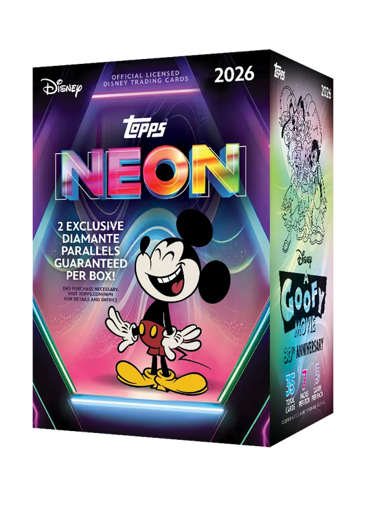 2026 Topps Chrome Disney Neon Value Box