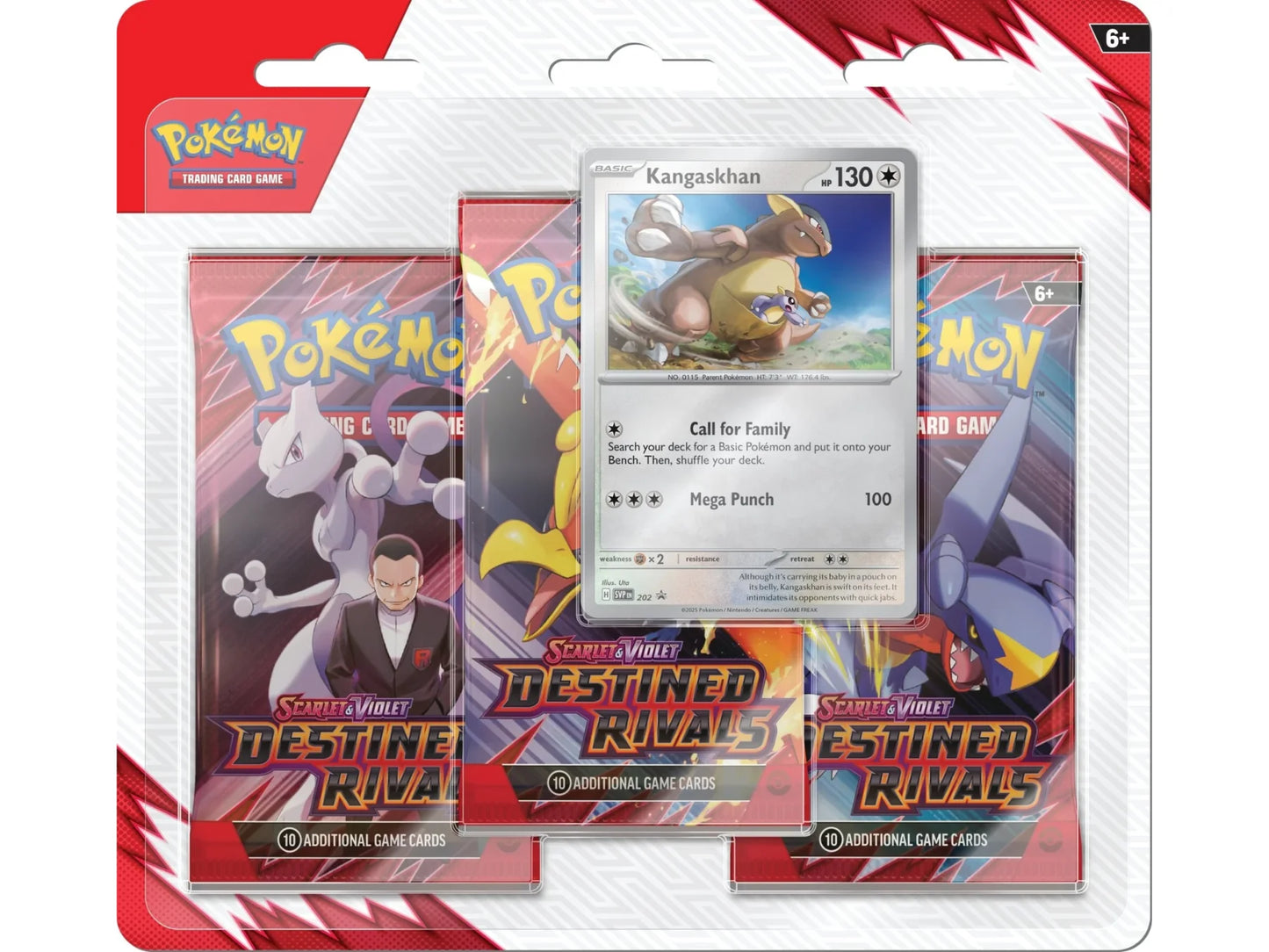 Pokemon Destined Rivals 3 Pack Blister