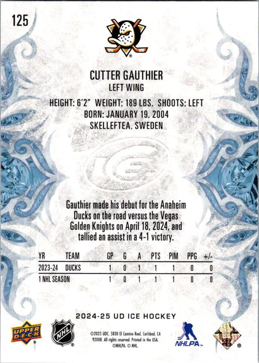 Cutter Gauthier 2024-25 Ice Rookie