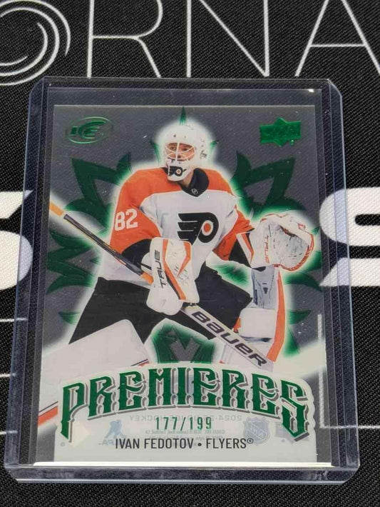 2024-25 UD ICE HOCKEY PREMIERES ACETATE GREEN /199 RC IVAN FEDOTOV