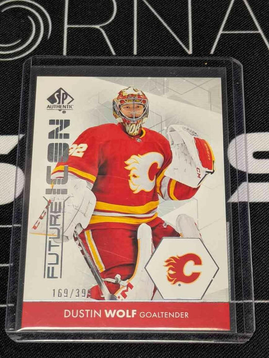 2023-24 SP AUTHENTIC FUTURE ICON DUSTIN WOLF /399 CALGARY FLAMES #FI-9