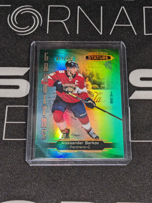 2020-21 Upper Deck Stature Gravitas Green #G9 Aleksander Barkov /149 - PANTHERS