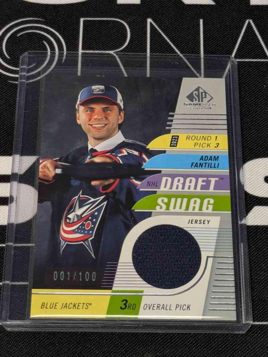 2024-25 UPPER DECK SP GAME USED ADAM FANTILLI DRAFT JERSEY /100 #DS-8
