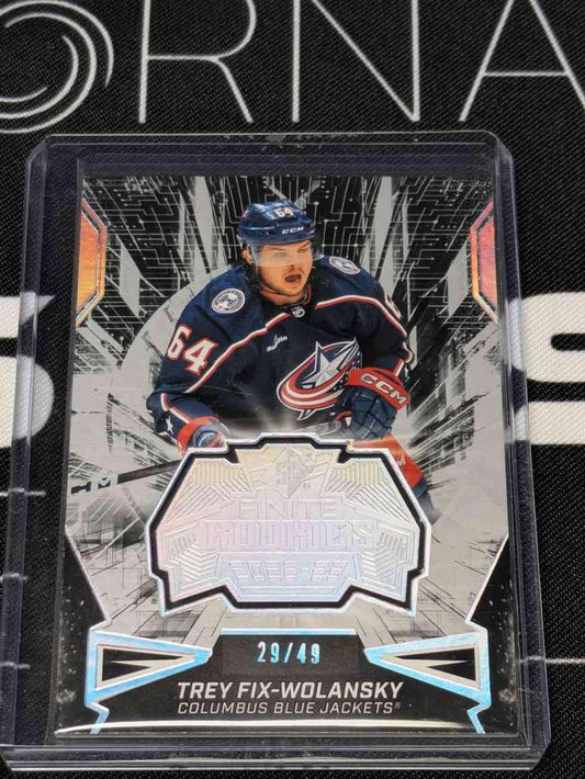 2022-23 Upper Deck SPX Finite Rookies Trey Fix-Wolansky Silver Spectrum /49