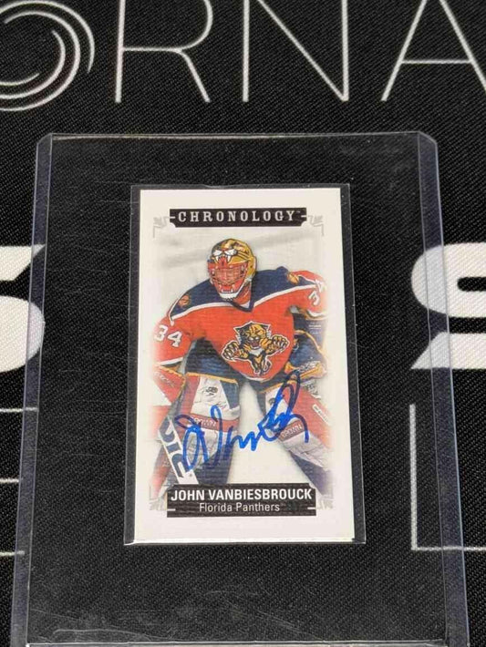 2018-19 UD Chronology Time Capsules Canvas Mini Auto /30 - John Vanbiesbrouck