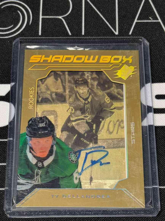 2020-21 Upper Deck SPx Shadow Box Rookie Autographs Ty Dellandrea /175 Stars