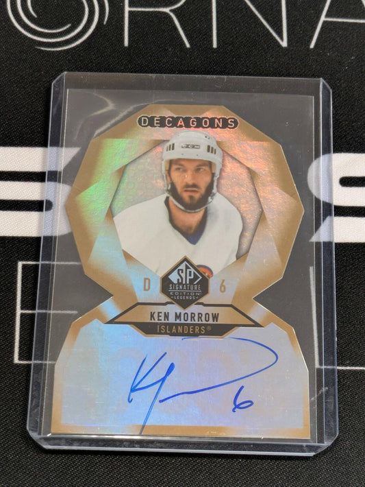 2020-21 UD SP Signature Edition Legends Ken Morrow Decagons Auto #DC-55
