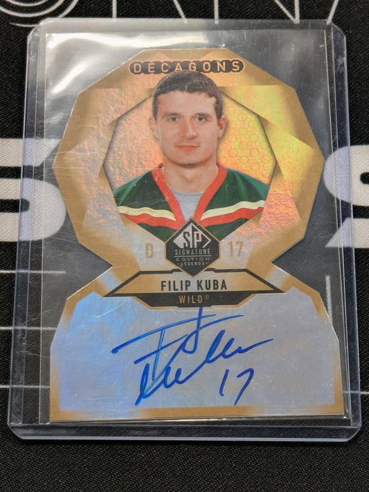 Filip Kuba Decagons Auto - 2020-21 SP Legends Signature Edition #DC-89