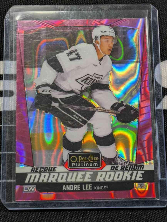 2024-25 OPC O-Pee-Chee Marquee Rookie Platinum Pink Magma Andre Lee RC #279