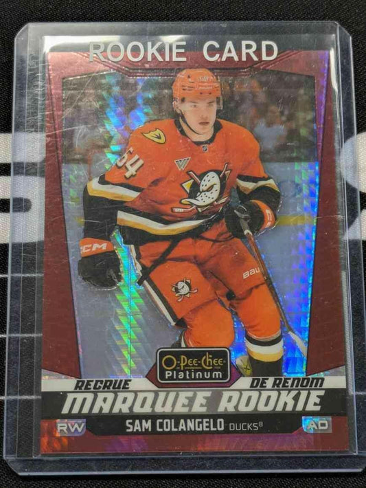 2024-25 OPC O-Pee-Chee Marquee Rookie Platinum Red Prism Sam Colangelo /199 #310
